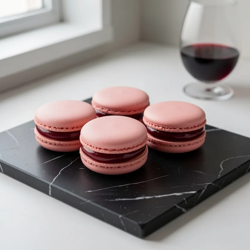 Recette macarons Saint-Émilion : coques moelleuses et ganache au merlot